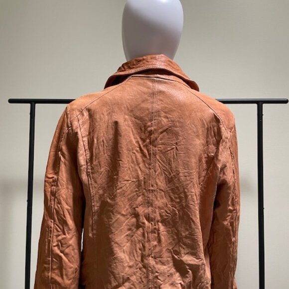 NWT Fossil Ashley Leather Biker Jacket - Blush Pink - Size Large - Picture 6 of 7